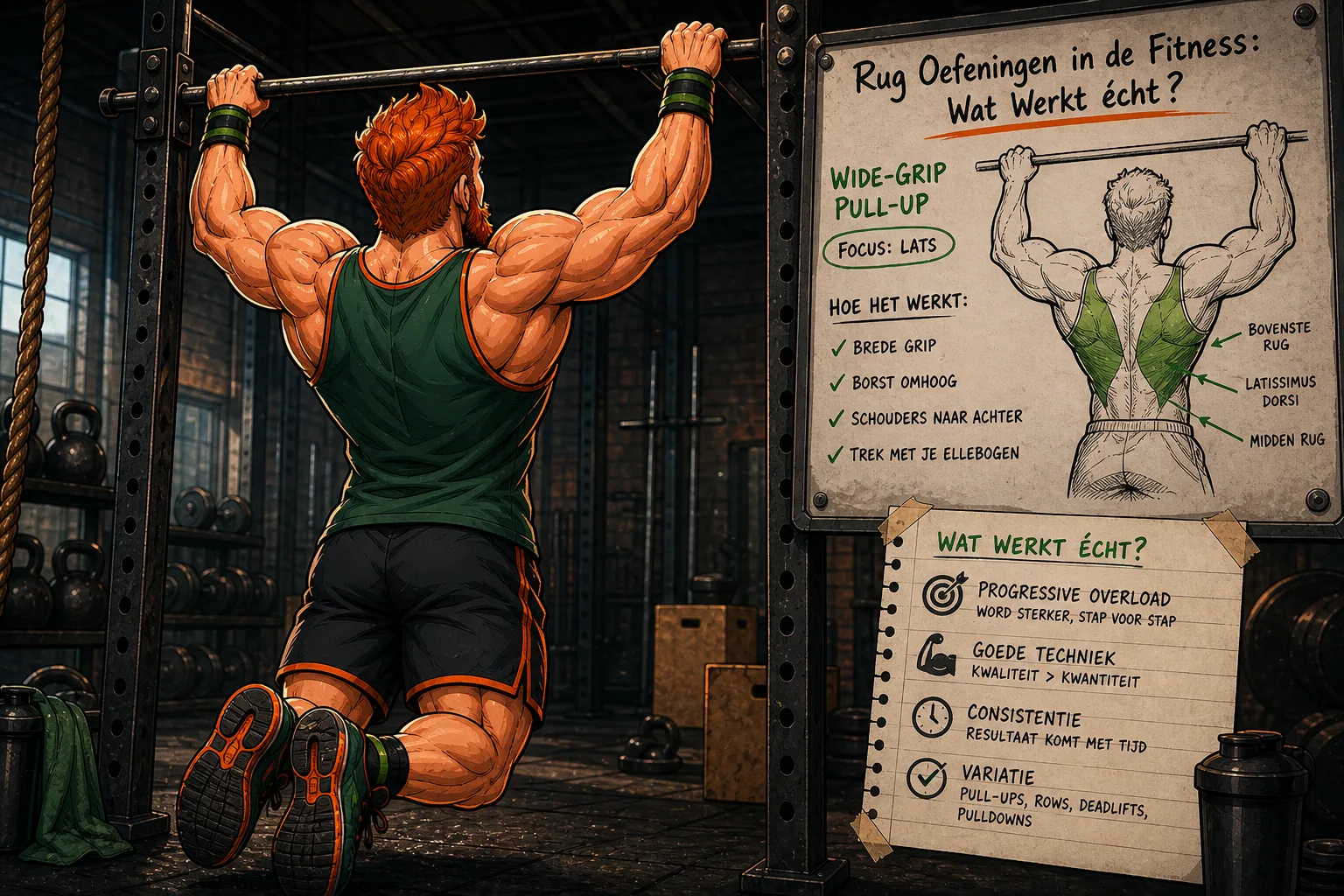 Featured image for Rug Oefeningen in de Fitness: Wat Werkt écht?